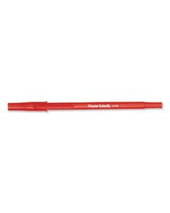 PAP3321131 WRITE BROS. STICK BALLPOINT PEN, MEDIUM 1MM, RED INK/BARREL, DOZEN