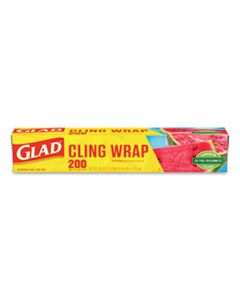 CLO00020 CLINGWRAP PLASTIC WRAP, 200 SQUARE FOOT ROLL, CLEAR