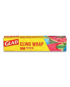 CLO00022EA CLING WRAP PLASTIC WRAP, 300 SQUARE FOOT ROLL, CLEAR