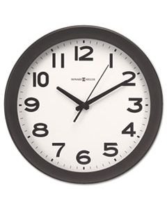 MIL625485 KENWICK WALL CLOCK, 13.5" OVERALL DIAMETER, BLACK CASE, 1 AA (SOLD SEPARATELY)