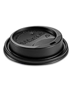 HUH89451 DOME SIPPER HOT CUP LIDS, FITS 10 OZ TO 24 OZ HOT CUPS, BLACK, 1,000/CARTON