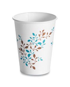 HUH62911 SINGLE WALL HOT CUPS 12 OZ, VINE DESIGN, 1,000/CARTON