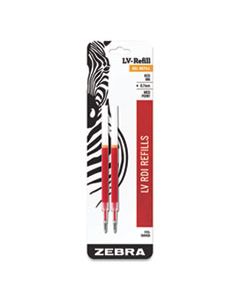 ZEB87032 JF REFILL FOR JIMNIE, SARASA, SARASA, ECOSARASA, ORBITZ, Z-GRIP, Z-GRIP AND GR8 GEL ROLLER BALL PENS, MEDIUM, RED, 2/PACK