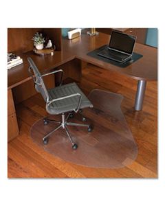 ESR132775 EVERLIFE WORKSTATION CHAIR MAT FOR HARD FLOORS, WITH LIP, 66 X 60, CLEAR