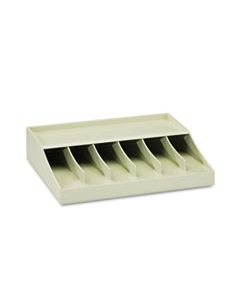 MMF210470089 BILL STRAP RACK, 6 POCKETS, 10-5/8" W X 8-5/16" D X 2-5/16" H, PUTTY