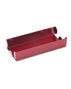 MMF211010107 ROLLED COIN ALUMINUM TRAY W/DENOMINATION & QUANTITY ETCHED ON SIDE, RED