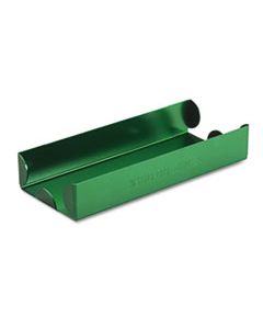 MMF211011002 ROLLED COIN ALUMINUM TRAY W/DENOMINATION & QUANTITY ETCHED ON SIDE, GREEN