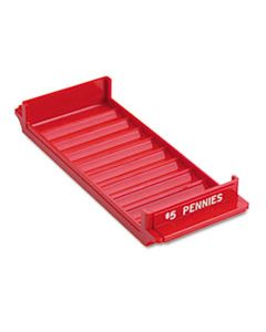MMF212080107 PORTA-COUNT SYSTEM ROLLED COIN PLASTIC STORAGE TRAY, RED