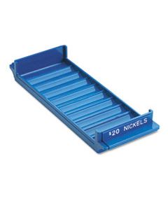 MMF212080508 PORTA-COUNT SYSTEM ROLLED COIN PLASTIC STORAGE TRAY, BLUE