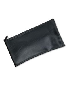 MMF2340416W04 LEATHERETTE ZIPPERED WALLET, LEATHER-LIKE VINYL, 11W X 6H, BLACK