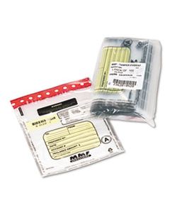 MMF2362010N20 TAMPER-EVIDENT DEPOSIT/CASH BAGS, PLASTIC, 9 X 12, CLEAR, 100 BAGS/BOX