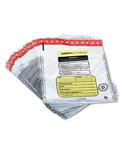 MMF2362011N06 TAMPER-EVIDENT DEPOSIT/CASH BAGS, PLASTIC, 12 X 16, WHITE, 100 BAGS/BOX