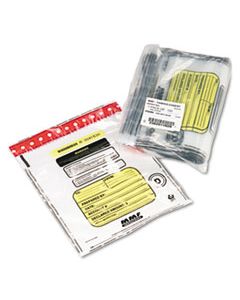 MMF2362011N20 TAMPER-EVIDENT DEPOSIT/CASH BAGS, PLASTIC, 12 X 16, CLEAR, 100 BAGS/BOX