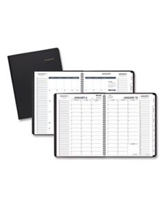 AAG70950V05 TRIPLE VIEW WEEKLY/MONTHLY APPOINTMENT BOOK, 11 X 8.25, BLACK, 2024