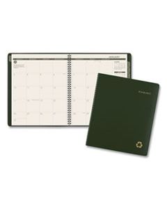 AAG70260G60 RECYCLED MONTHLY PLANNER, 11 X 9, GREEN, , 2024-2025