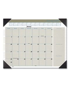 AAGHT1500 EXECUTIVE MONTHLY DESK PAD CALENDAR, 22 X 17, WHITE, 2024