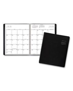 AAG70260X05 CONTEMPORARY MONTHLY PLANNER, PREMIUM PAPER, 11 X 9, BLACK COVER, 2024