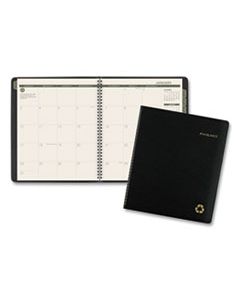 AAG70260G05 RECYCLED MONTHLY PLANNER, 11 X 9, BLACK, 2024