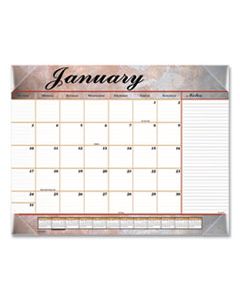 AAG89702 MARBLED DESK PAD, 22 X 17, MARBLE BURGUNDY,2023