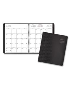 AAG70260X45 CONTEMPORARY MONTHLY PLANNER, PREMIUM PAPER, 11 X 9, GRAPHITE COVER, 2024
