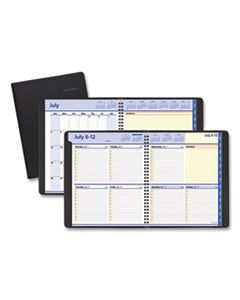 AAG761105 QUICKNOTES WEEKLY/MONTHLY PLANNER, 10 X 8, BLACK, 2024-2025