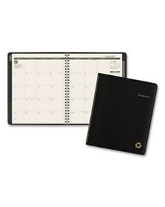 AAG70120G05 RECYCLED MONTHLY PLANNER, 8.75 X 7, BLACK, 2024