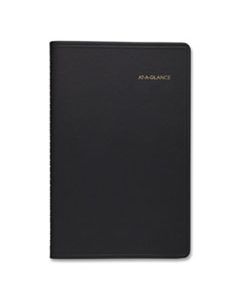 AAG7010005 WEEKLY APPOINTMENT BOOK, HOURLY APPT, PHONE/ADDRESS TABS, 8.5 X 5.5, BLACK, 2024