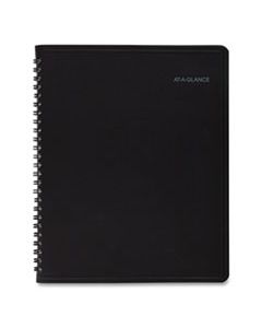 AAG760805 QUICKNOTES MONTHLY PLANNER, 8.75 X 7, BLACK, 2024