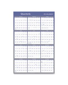 AAGA1102 VERTICAL/HORIZONTAL ERASABLE WALL PLANNER, 24 X 36, 2024