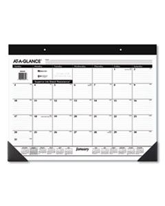 AAGSK2200 MONTHLY REFILLABLE DESK PAD, 22 X 17, WHITE, 2024
