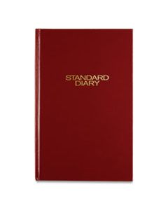 AAGSD37613 STANDARD DIARY DAILY DIARY, RECYCLED, RED, 12.13 X 7.69, 2024