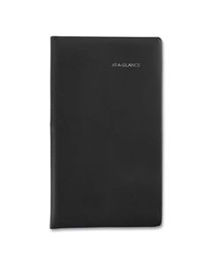 AAGSK4800 WEEKLY POCKET PLANNER, 6 X 3.5, BLACK, 2024