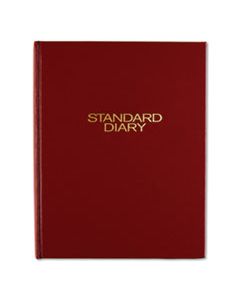 AAGSD37413 STANDARD DIARY DAILY DIARY, RECYCLED, RED, 9.44 X 7.5, 2024