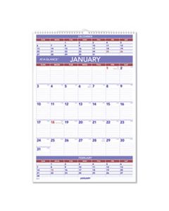 AAGPM628 THREE-MONTH WALL CALENDAR, 15.5 X 22.75, 2024