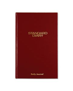 AAGSD37713 STANDARD DIARY RECYCLED DAILY JOURNAL, RED, 12.13 X 7.69, 2024