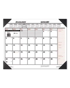 AAGSK117000 TWO-COLOR MONTHLY DESK PAD CALENDAR, 22 X 17, 2024