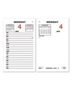 AAGE01750 TWO-COLOR DESK CALENDAR REFILL, 3.5 X 6, 2024