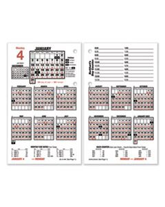 AAGE71250 BURKHART'S DAY COUNTER DESK CALENDAR REFILL, 4.5 X 7.38, WHITE,2023