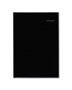 AAGG470H00 HARD-COVER MONTHLY PLANNER, 11.78 X 5, BLACK,  2024-2025