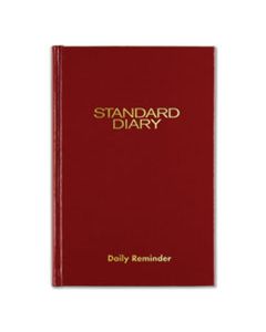 AAGSD38713 STANDARD DIARY RECYCLED DAILY REMINDER, RED, 7.5 X 5.13, 2024
