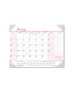 HOD1467 RECYCLED BREAST CANCER AWARENESS MONTHLY DESK PAD CALENDAR, 22 X 17, 2024