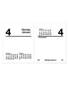 AAGE91950 COMPACT DESK CALENDAR REFILL, 3 X 3.75, WHITE, 2024