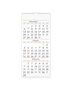 AAGSW11528 THREE-MONTH REFERENCE WALL CALENDAR, 12 X 27,  2024-2025
