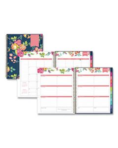 BLS103617 DAY DESIGNER CYO WEEKLY/MONTHLY PLANNER, 11 X 8.5, NAVY/FLORAL, 2024