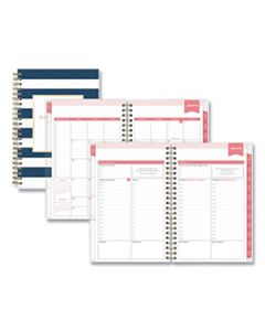 BLS103623 DAY DESIGNER DAILY/MONTHLY PLANNER, 8 X 5, NAVY/WHITE, 2024