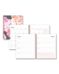 BLS110394 JOSELYN WEEKLY/MONTHLY WIREBOUND PLANNER, 11 X 8.5, LIGHT PINK/PEACH/BLACK, 2024