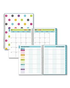 BLS100330 TEACHER DOTS ACADEMIC YEAR CYO WEEKLY/MONTHLY PLANNER, 11 X 8.5, ASSORTED, 2024-2025