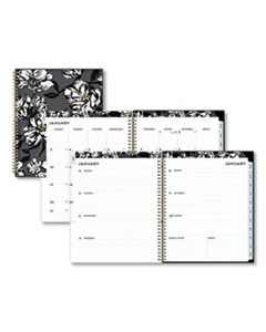 BLS110211 BACCARA DARK CYO WEEKLY/MONTHLY PLANNER, 11 X 8.5, 2024