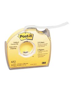 MMM652 LABELING & COVER-UP TAPE, NON-REFILLABLE, 1/3" X 700" ROLL