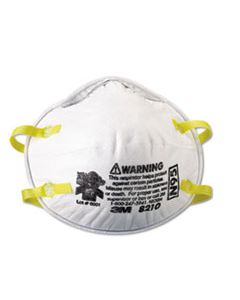 MMM8210 LIGHTWEIGHT PARTICULATE RESPIRATOR 8210, N95, 20/BOX